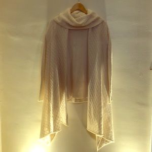 Cortland Park Ivory Cowl Sweater and Wrap Sweater